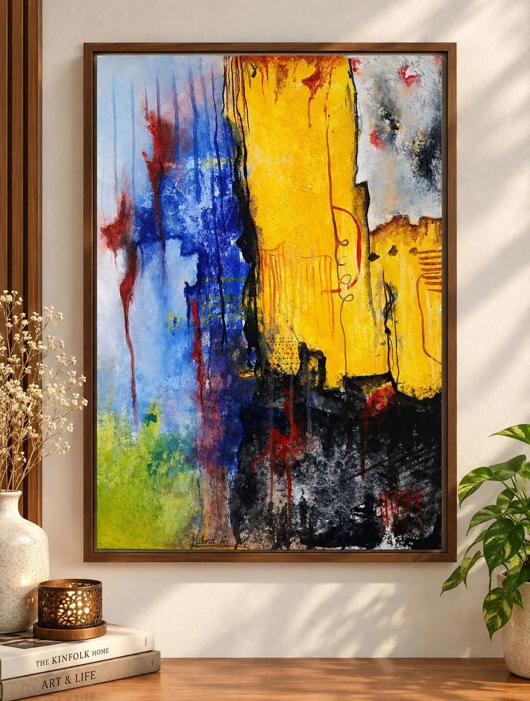 Yellow Column — on the wall